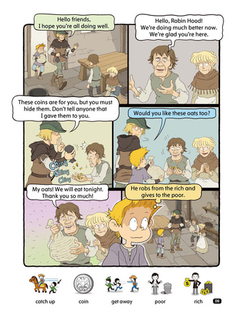 Comic In English for children School Adventures Level 2 Story 6