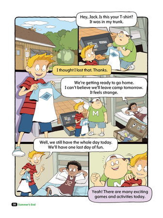 Comic In English for children School Adventures Level 1 Story 6