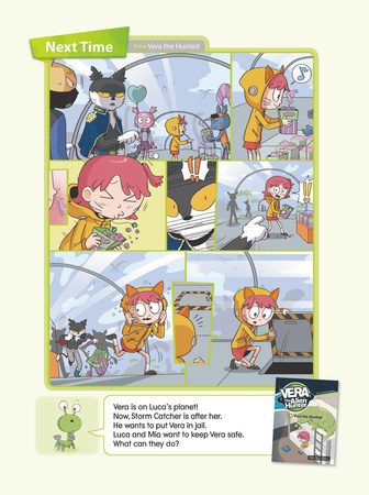 Comic book for children in English Vera The Alien Hunter Level 3 Story 2